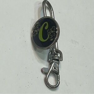 Alexx key finders initial “C” purse clip